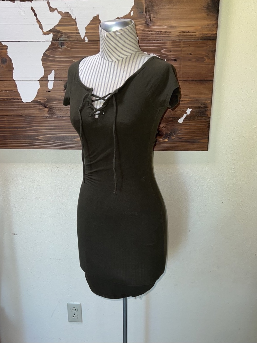 Women’s Olive Green Bodycon Dress